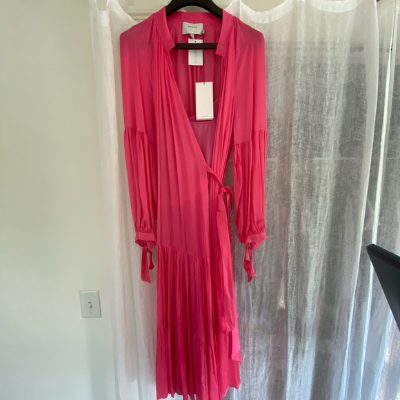 NWT Munthe Helmut Satin Wrap Dress - Picture 5 of 11